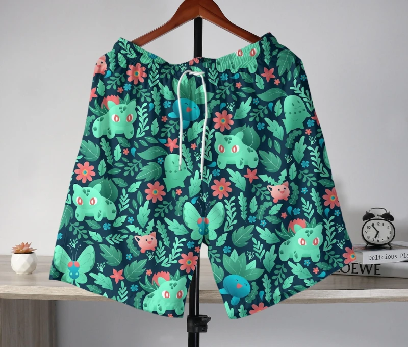 ATIXEL Mens T-Shirt Tops Clearance, Men's Hawaiian Print Lapel Short Sleeve Shirt